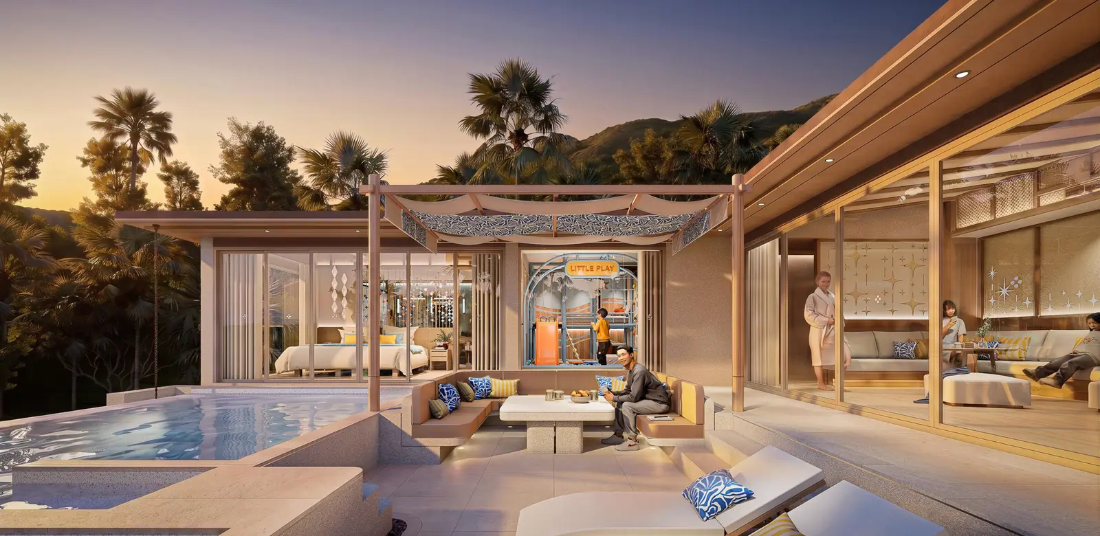 Seaview 3-Bedroom Family Pool Villa